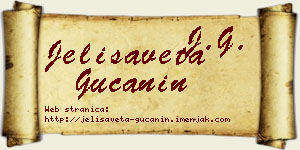Jelisaveta Gučanin vizit kartica